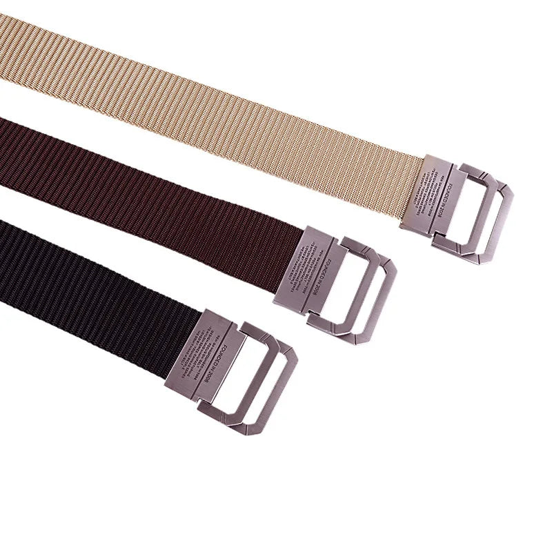 Automatic Metal Buckle Webbing Belt HB009