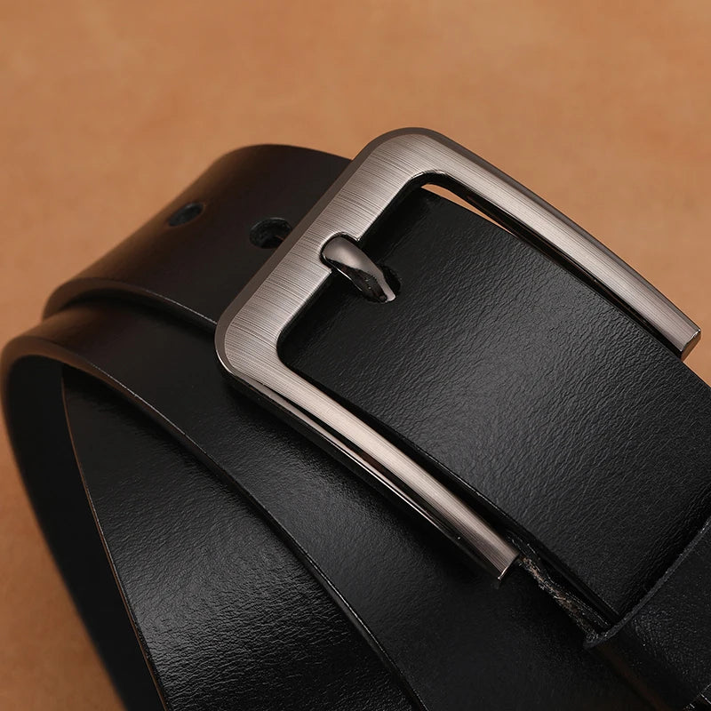 Extended Size Genuine Leather Men's Belt