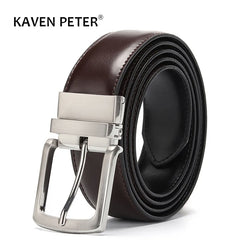 Luxury Reversible Buckle Leather Belt