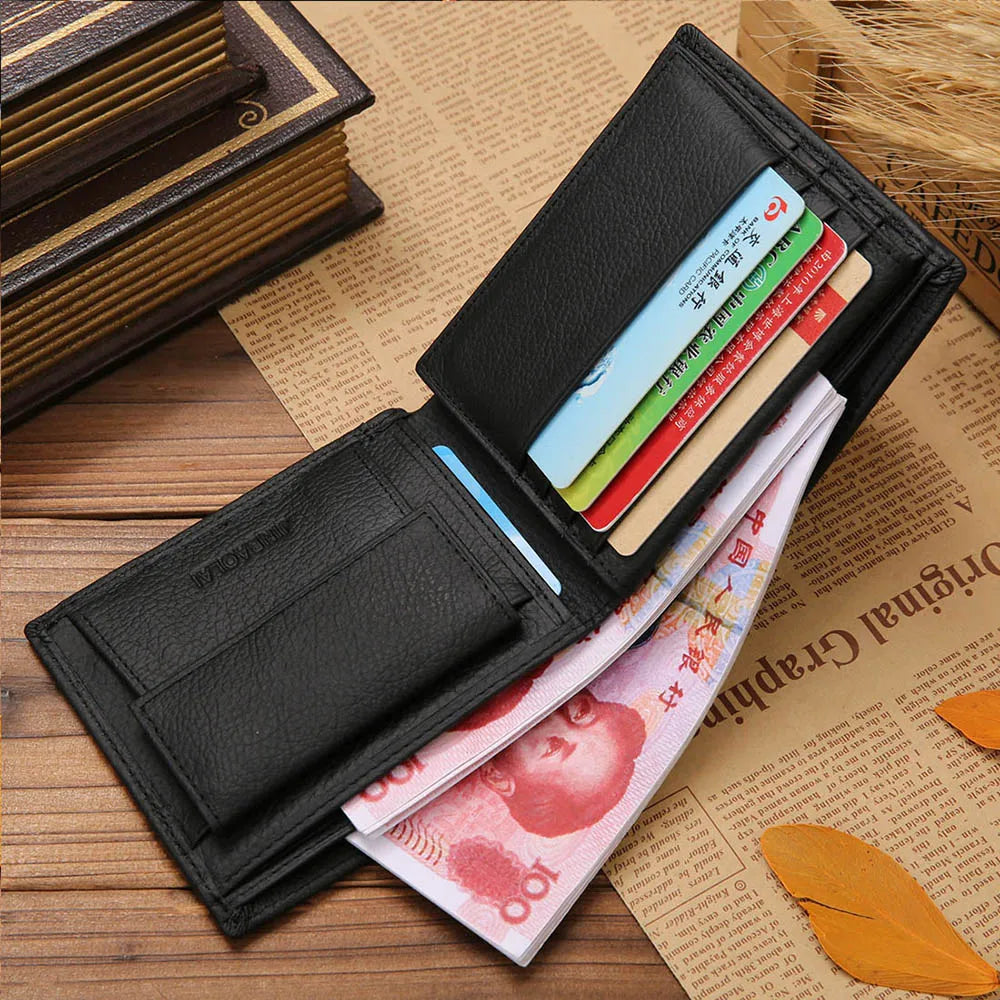 Classic Short Genuine Leather Men Wallet - Fashion & Quality