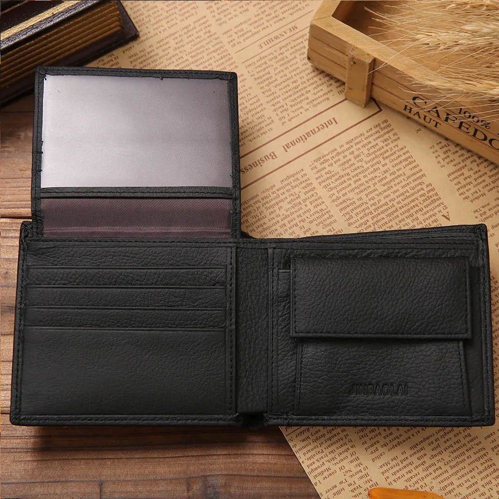 Classic Short Genuine Leather Men Wallet - Fashion & Quality