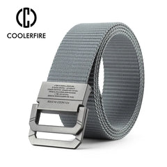 Automatic Metal Buckle Webbing Belt HB009