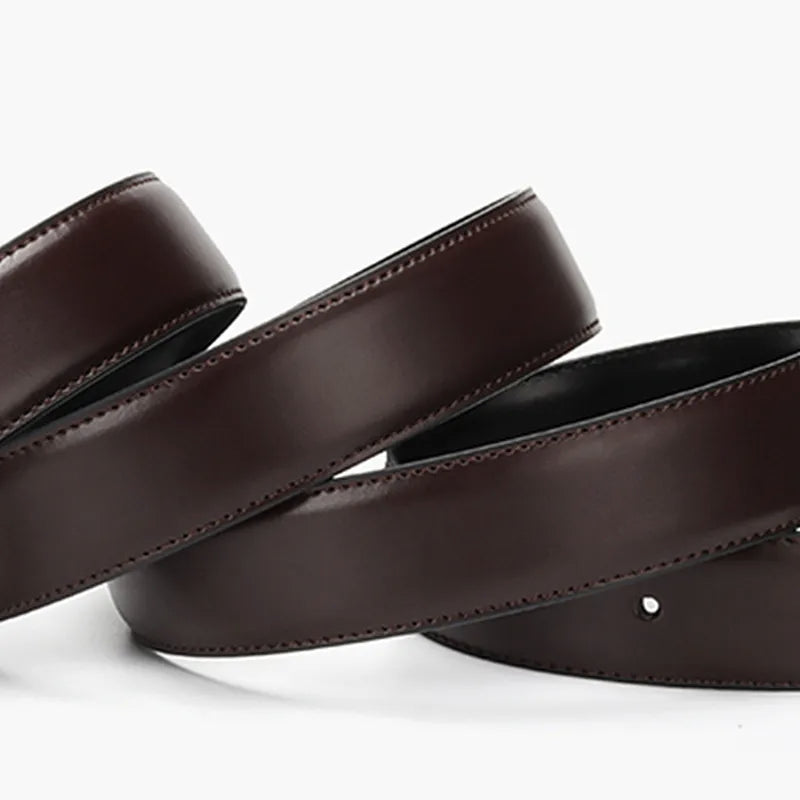 Luxury Reversible Buckle Leather Belt