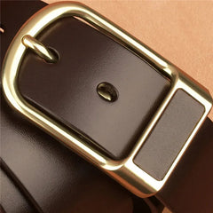 Designer Genuine Leather Men's Belt