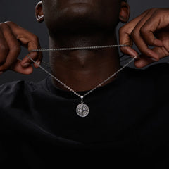 VNOX Layered Sailing Compass Necklace