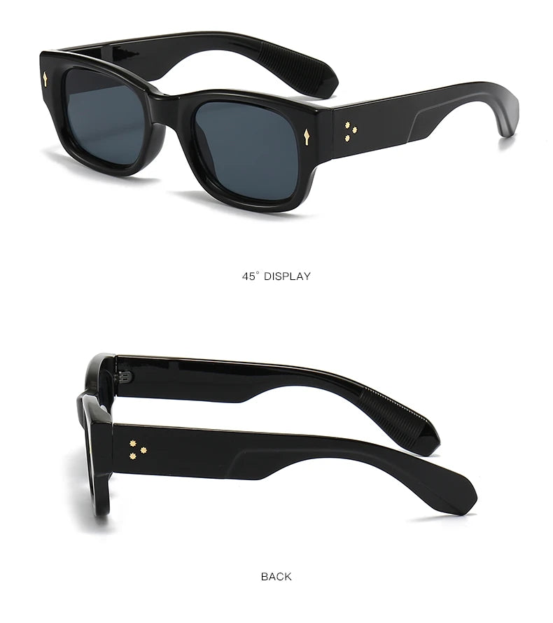 Vintage Square Designer Sunglasses for Men - Zonnebril Voor Mannen