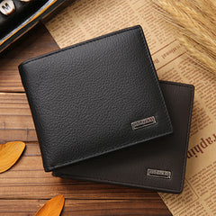 Classic Short Genuine Leather Men Wallet - Fashion & Quality