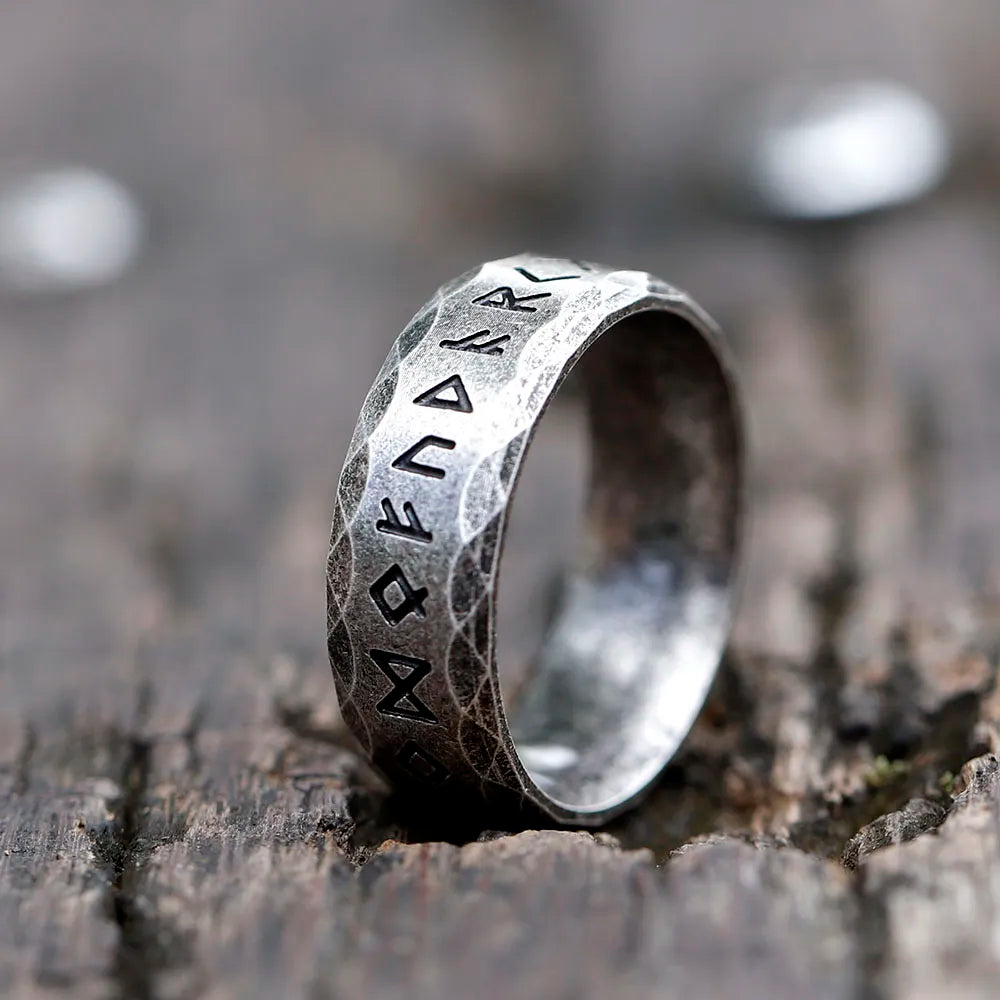 Odin Viking Rune 316L Stainless Steel Men's Ring