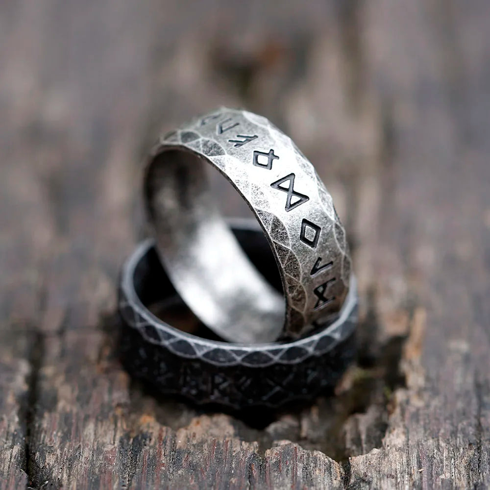 Odin Viking Rune 316L Stainless Steel Men's Ring