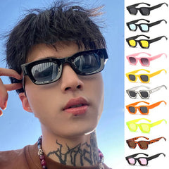 New Fashion Summer Vintage Rectangle Sunglasses - Retro Square Punk