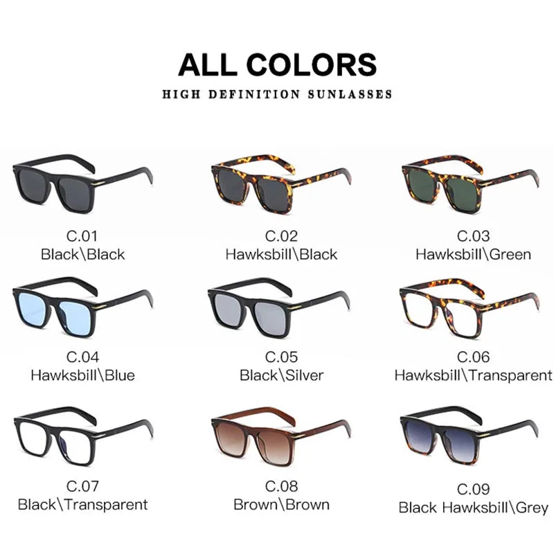 New Square Sunglasses for Men and Women