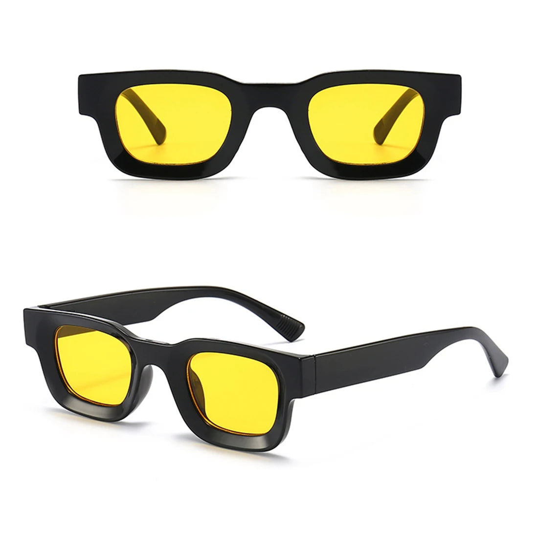 New Fashion Summer Vintage Rectangle Sunglasses - Retro Square Punk